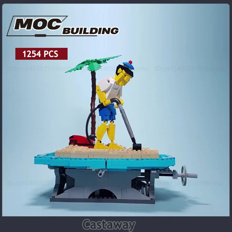 Moc Building Blocks GBC Castaway Model DIY Assembly Technology Bricks Science Creative Toys Gifts