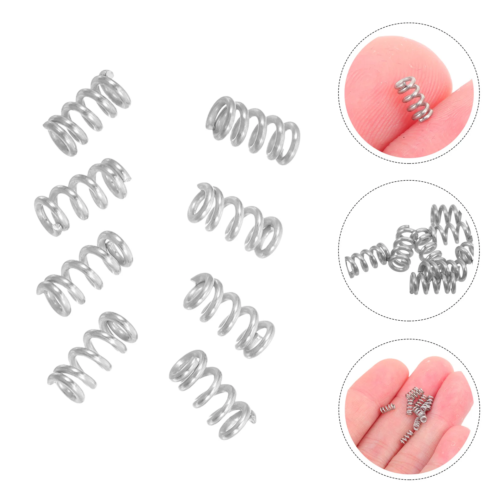 

10Pcs Small Diameter Stainless Steel Compression Springs for Pen Replacement Ballpoint Mechanical Spring Hardware