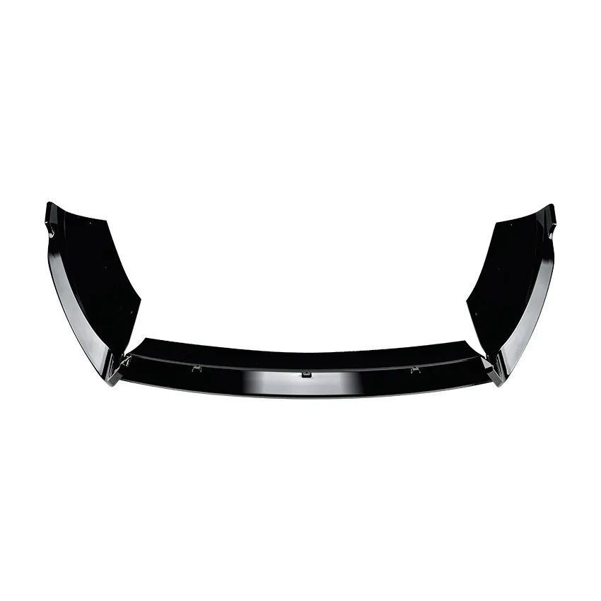 Car Front Bumper Splitter Lip For Ford Fiesta MK6 ST 2012-2017 Glossy Black / Carbon Look ABS Spoiler Diffusers Body Kits Tuning view 4