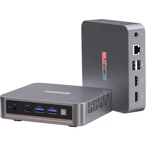 Mini PC Computer 13th Gen Intel N150 16GB DDR4 512GB SSD Dual HDMI 4K Triple Display Type-C WiFi5 BT4.2 RJ45 LAN Ethernet