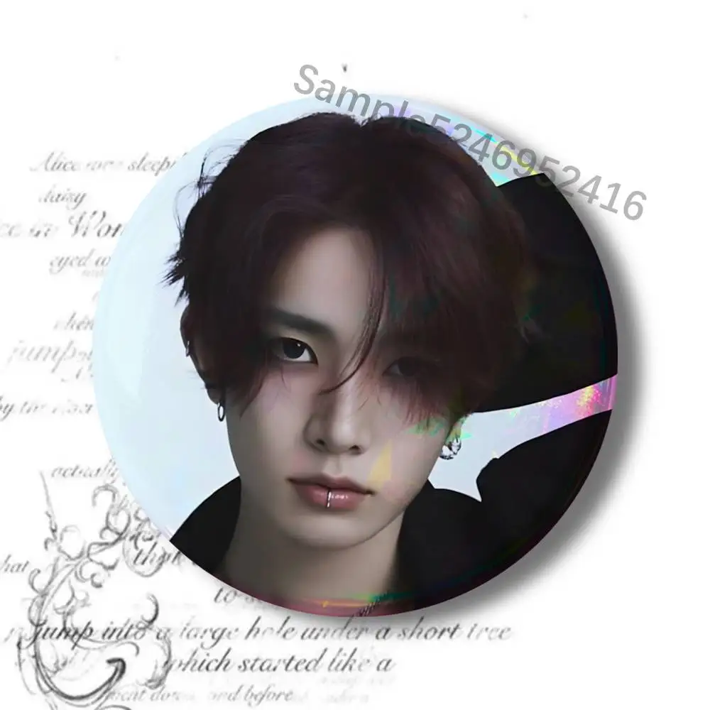 E-Evan Ride or Die H-Heeseung Button Pin Einzelpack Anime-Merch für Ita Bags Abzeichen Sammelbuttons – Detail 18