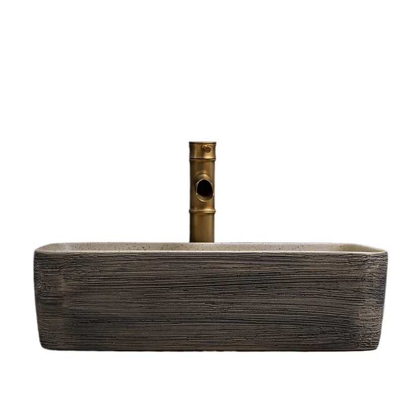 

Retro ceramic washbasin household bathroom washbasin balcony washbasin sink