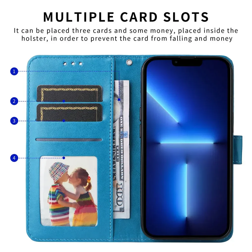 Dla Huawei Nova 12 s 12 SE 9 Pro 11i 12i etui z klapką kwiatowy skórzany portfel Capa 90 Y72 Y61 Y70 Plus Nova 12 10 11 Ultra Book Funda