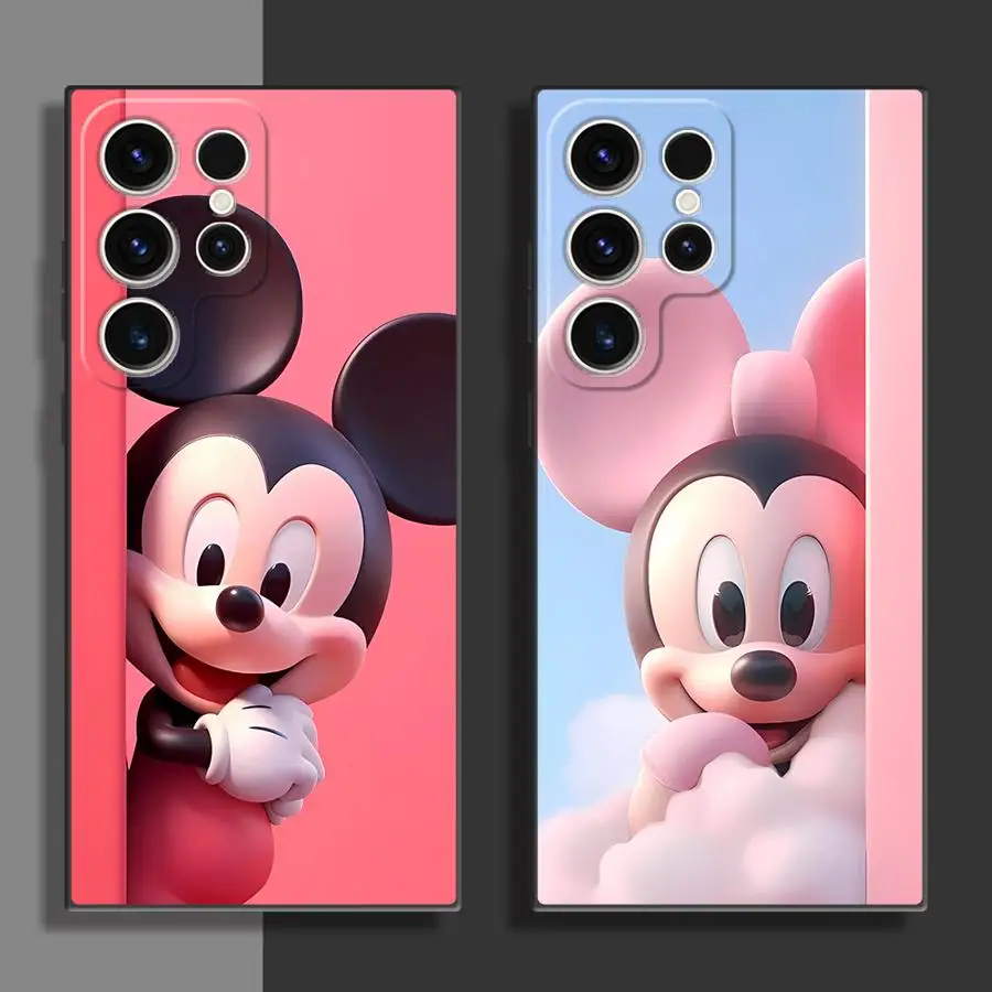 디즈니 미키 미니 마우스 휴대폰 케이스, 삼성 갤럭시 S22 플러스 S21 5G S21 FE S24 S25 울트라 S20 S23 울트라 S22 울트라 커버