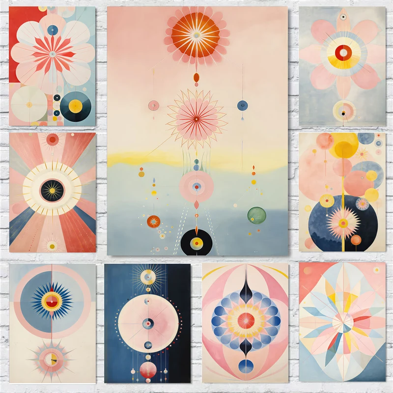 Hilma Af Klint Bohemian Modern Fashion Abstraction Posters Prints Canvas Painting Wall Art Picture Museum Living Room Home Decor