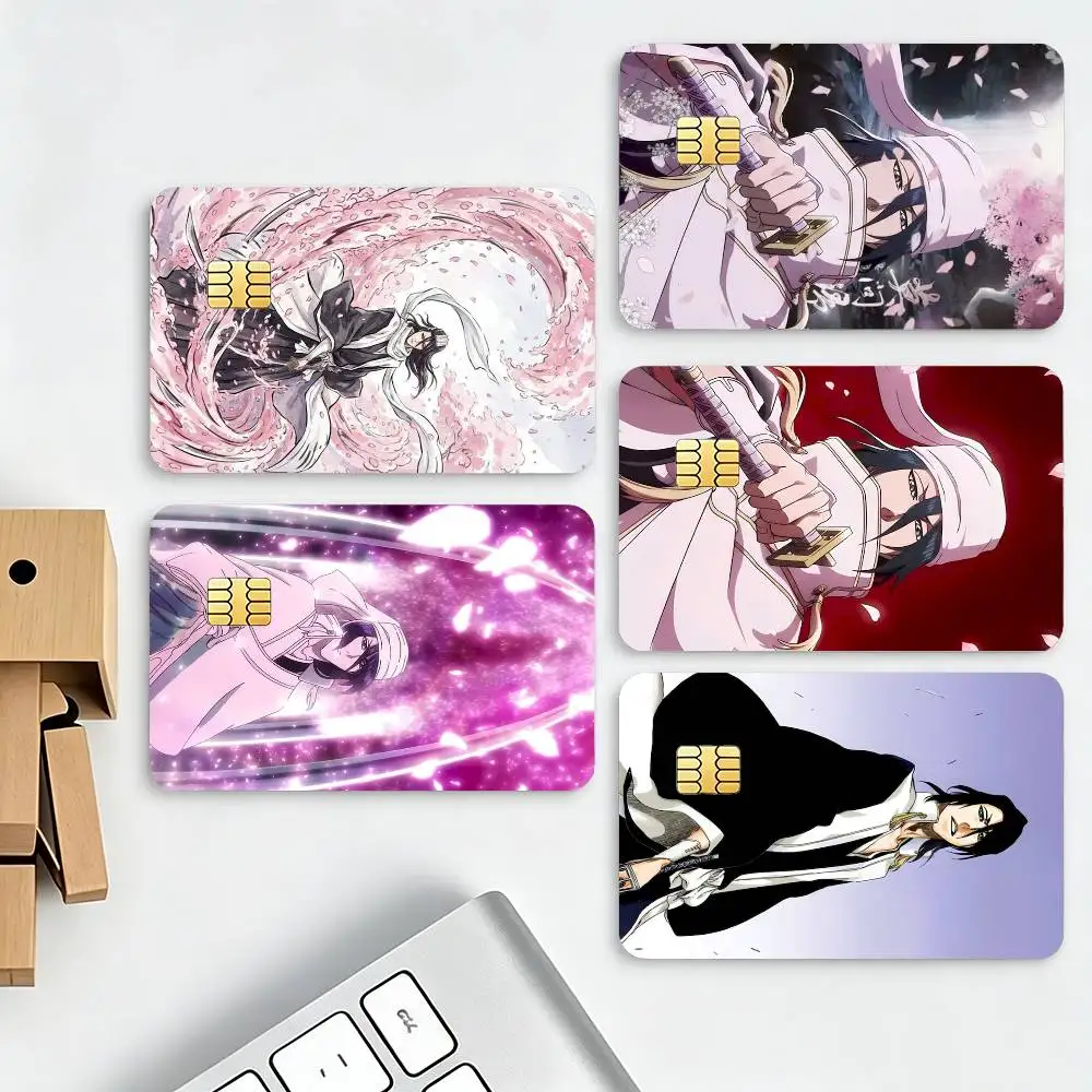 Byakuya Kuchiki Bleach HD Credit Card Stickers Game Card Decal Small Chip Waterproof Sticker Gift