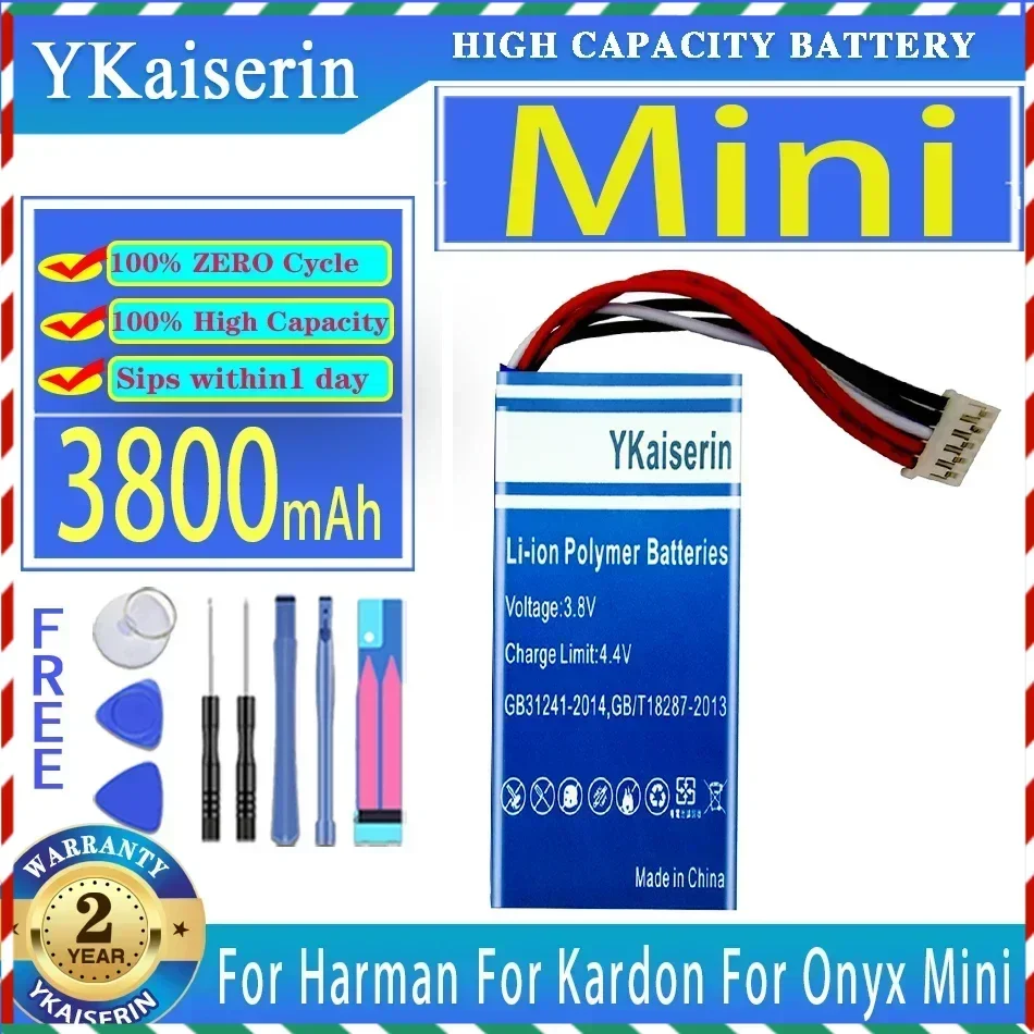 YKaiserin 3800mAh Replacement Battery For Harman/For Kardon For Onyx Mini CP-HK07 P954374 Factory price Batteries