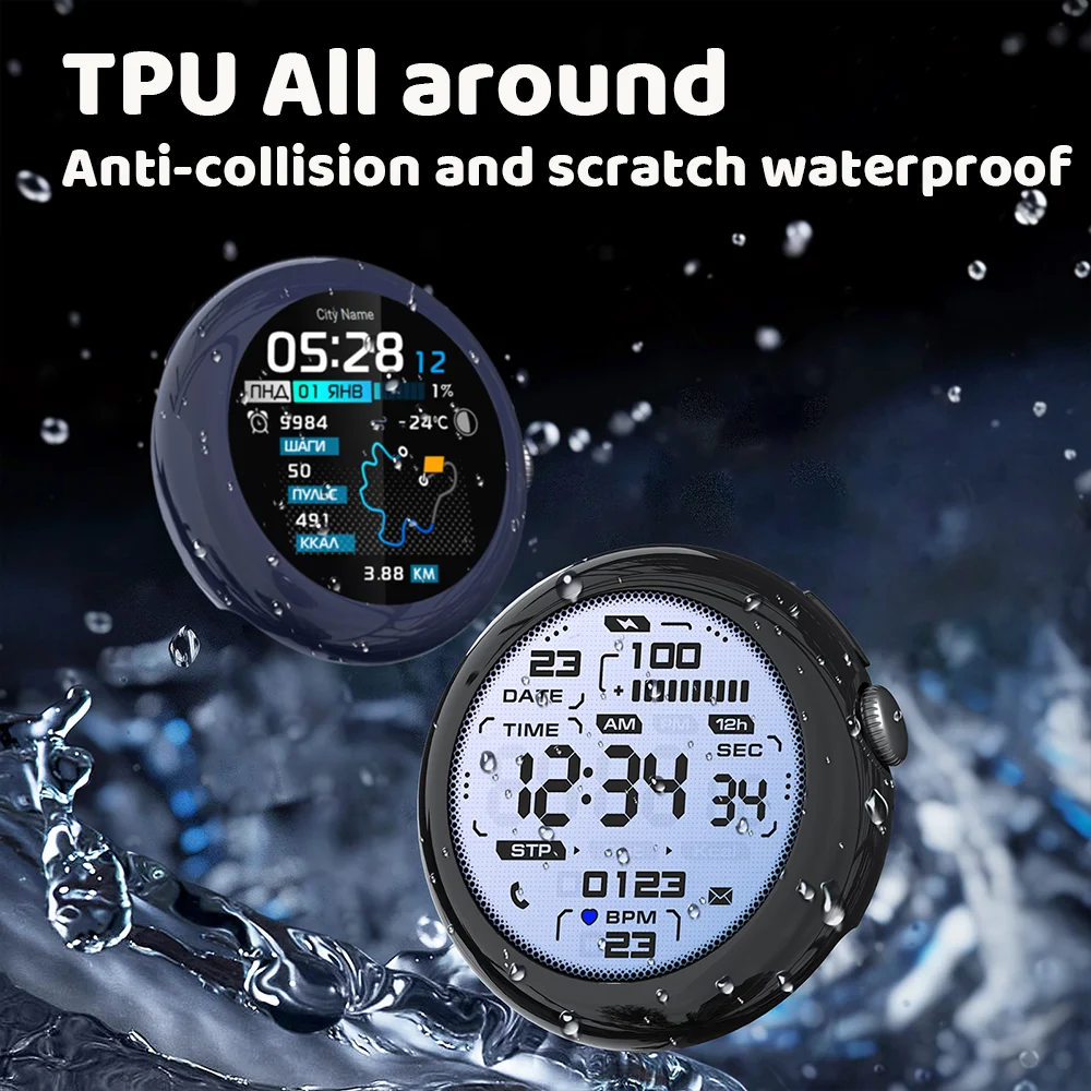 Funda suave de TPU + película para Google Pixel Watch 4, parachoques de 45mm y 41mm, cubierta antiarañazos + accesorios protectores de pantalla