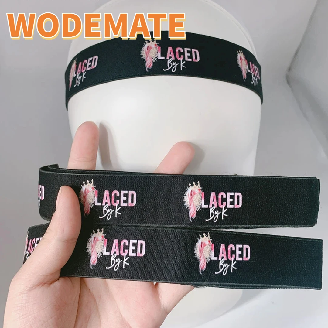 20 pçs/lote Lace Melting Wig Band para Bordas com logotipo personalizado Peruca Melt Band Ajustável Magic Sticker Edge Slayer Band para o cabelo do bebê