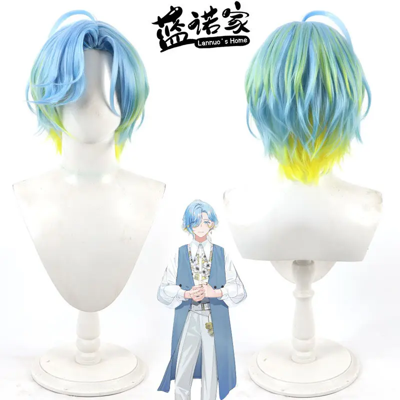 

Парик для косплея Virtual YouTube Vtuber Shinomiya Yu, реквизит для Хэллоуина и карнавальных вечеринок, синтетические волосы, термостойкое волокно + шапочка для парика