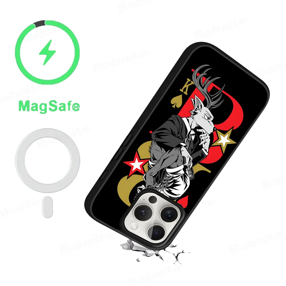 BEASTARS Phone Case Magnetic Case For IPhone 16 14 13 12 11 15 Pro Max Plus For Magsafe Wireless Charge Cover