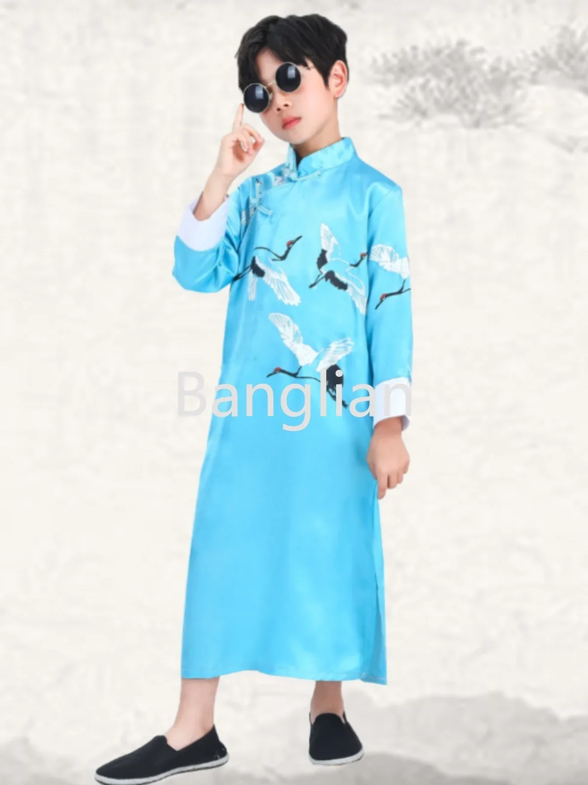 Children's Cross-talk, Large Jackets, Long Sleeved Clothing, Republic of China Style Dance Costumes