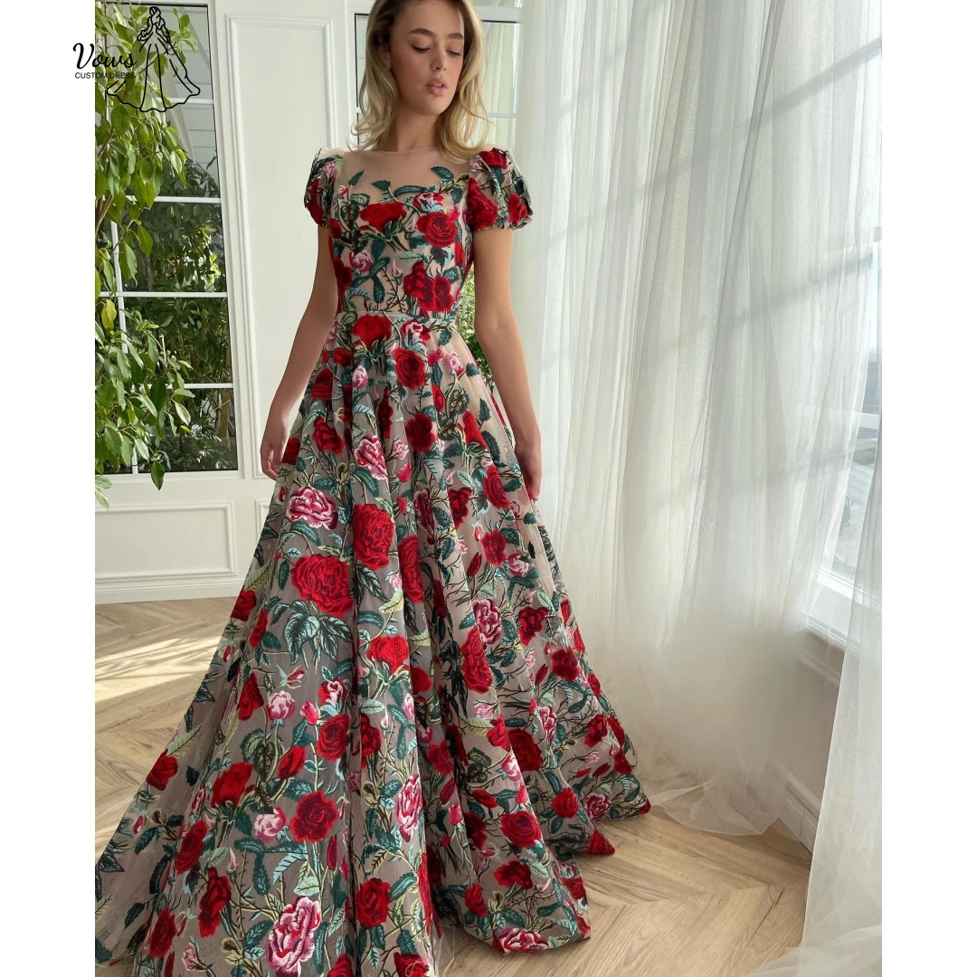 

Vows Luxurious Prom Dress 2025 Custom Made Elegant Dresses for Woman Line A Square Collar Petals Evening Gowns Luxury Dress Gala