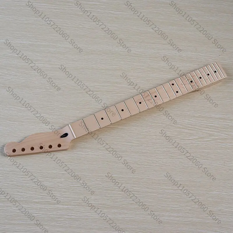 DIY TL Electric Guitar Neck Kit, 6 String 22 Fret Matte Maple Neck, Bone Nut Guitar Part