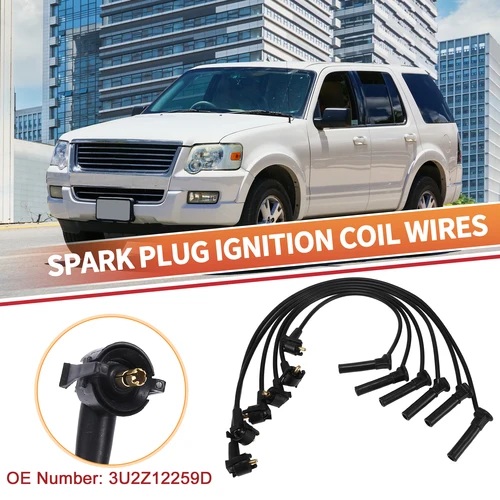 UXCELL-cables de bobina de bujía de coche, arnés de bobina de encendido para Ford Explorer 2004-2010, 6 Cyl 4.0L SOHC EFI, 6 piezas