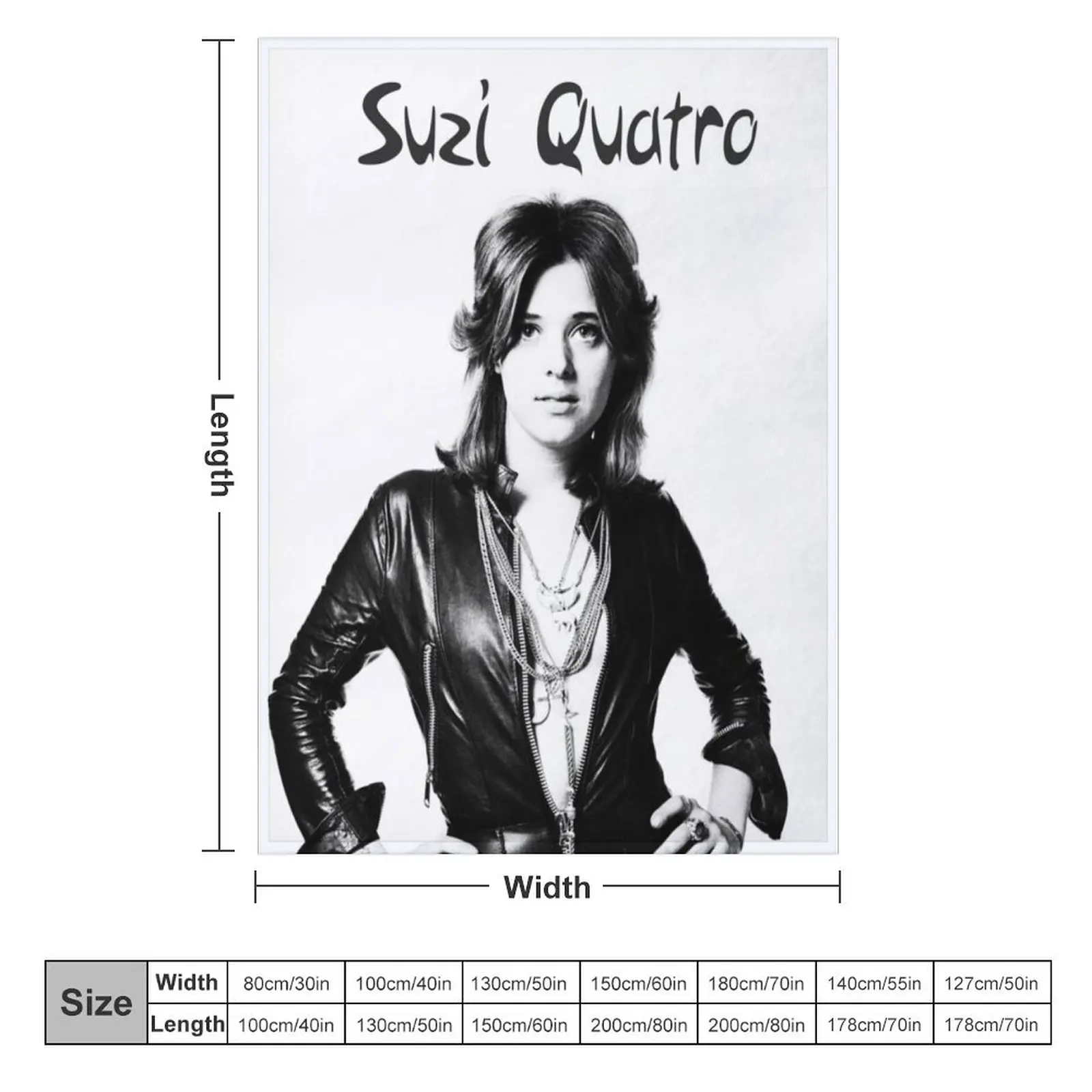 suzi quatro Throw Blanket Kid'S Custom Bed linens Soft Plush Plaid Blankets