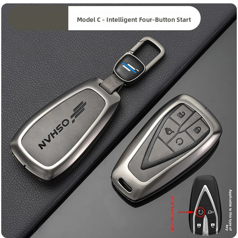 Car Alloy Key Shell Key Bag Cover Fob Case For Changan Oshan Z6 X5 X7 Plus CX70 Keshang A500 A600 A800 X70 Cos3 Cos5 7 520