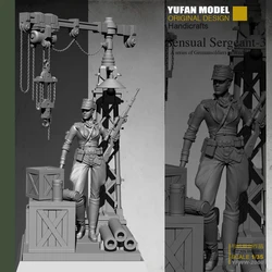 Yufan Model 1/35  Female Sniper + Platform Resin Soldier  Colorless and self-assembled YFWW-2000