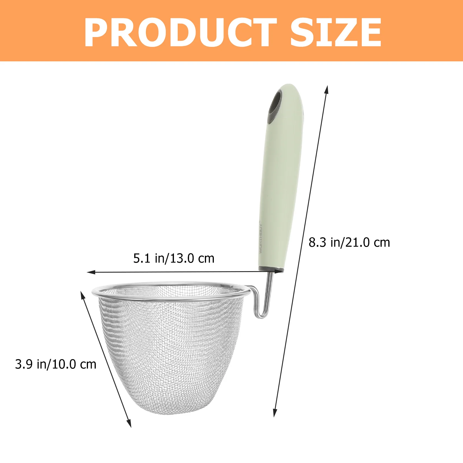 

1pc Stainless Steel Noodle Strainer Fine Mesh Spider Skimmer For Pasta Rice Frying Hot Pot Drain Scoop Kitchen Cooking Tool