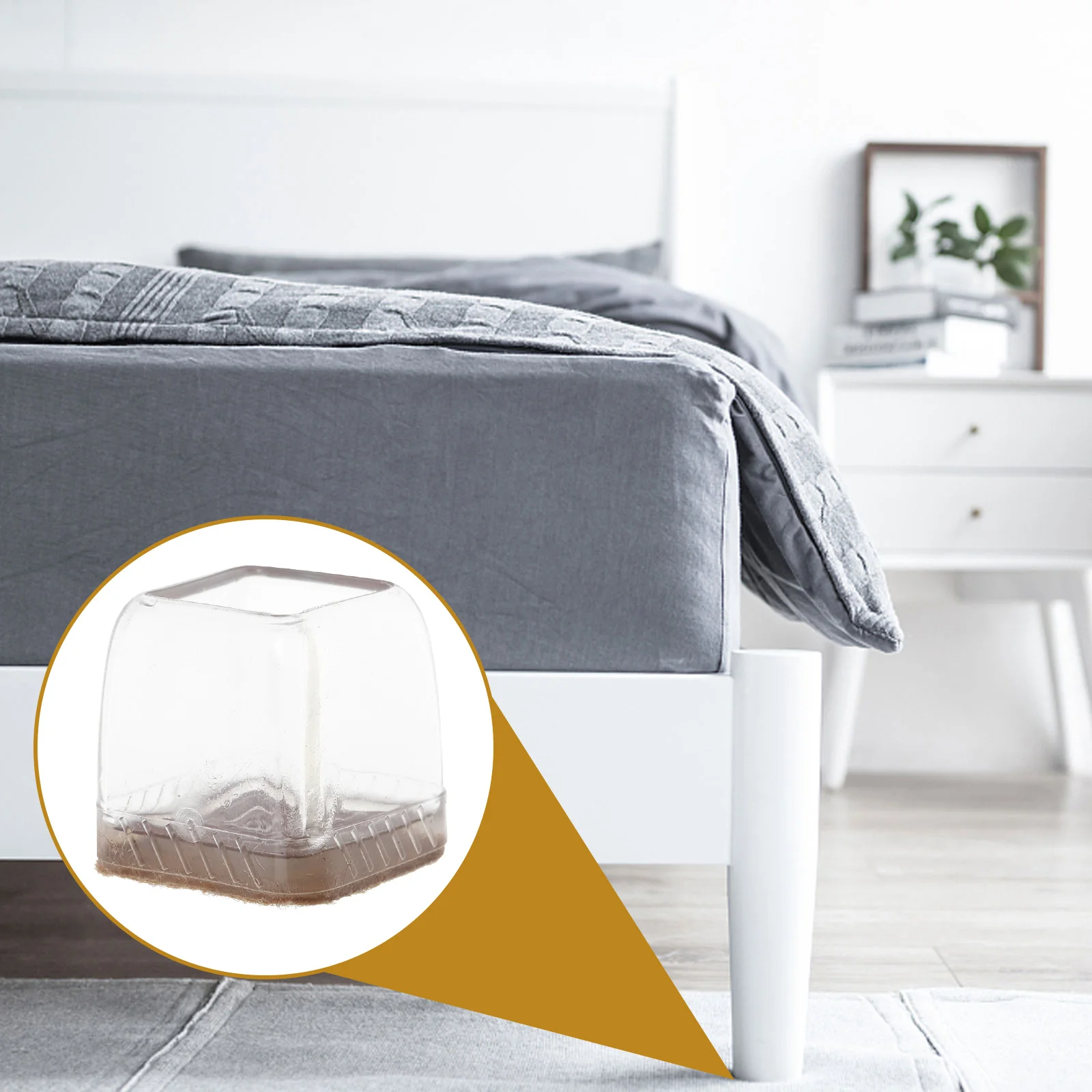 4Pcs Silicone Chair Leg Floor Protectors Furniture Feet Caps Desk Table Leg Covers Floor Protection Pads Furniture Feet Pads