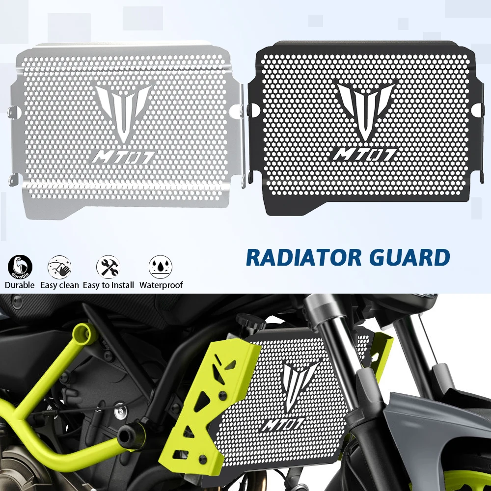 MT07 Radiator Grille Guard Cover Protector MT-07 MT 07 2017 2018 2019 2020 2021 2022 2023 For Yamaha FZ-07/FZ07 2018 2019 2020