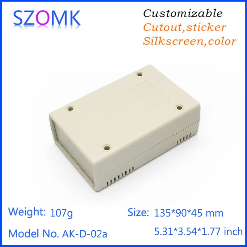 Plastic enclosure for electronics plastic case (1Pcs) 133*90*45mm black plastic project boxes plastic electronics project box