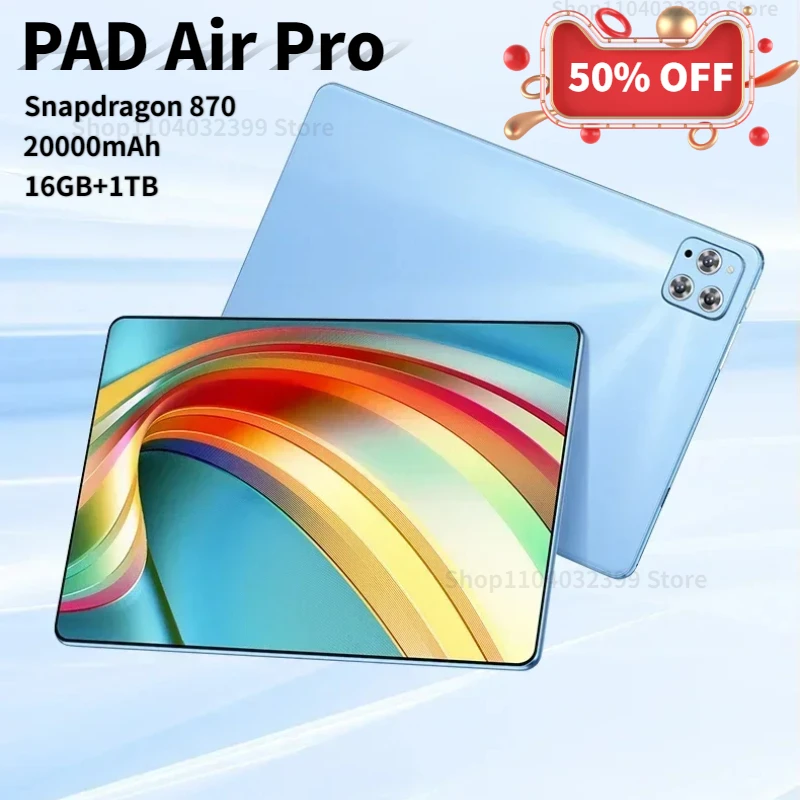 

2024 Original Tablet Pad Air Pro 12 Inch 16GB 1TB Global Version tablet Android 13 Core Pad Tablet PC Phone Dual Wifi GPS 태블릿