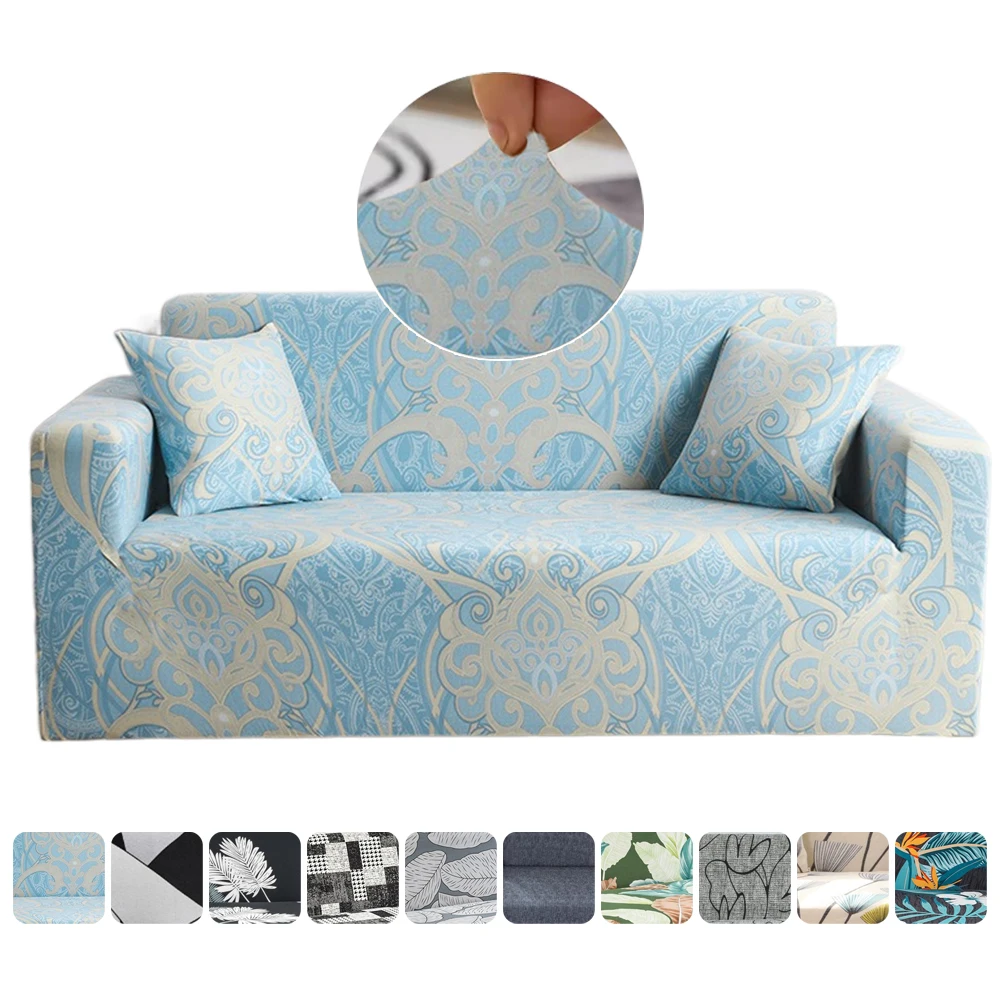 

Printed Geometry Plaid Sofa Cover Slipcover Stretch Couch Slipcover for Living Room Elastic Sofa Towel 1/2/3/4-seater Funda Sofá