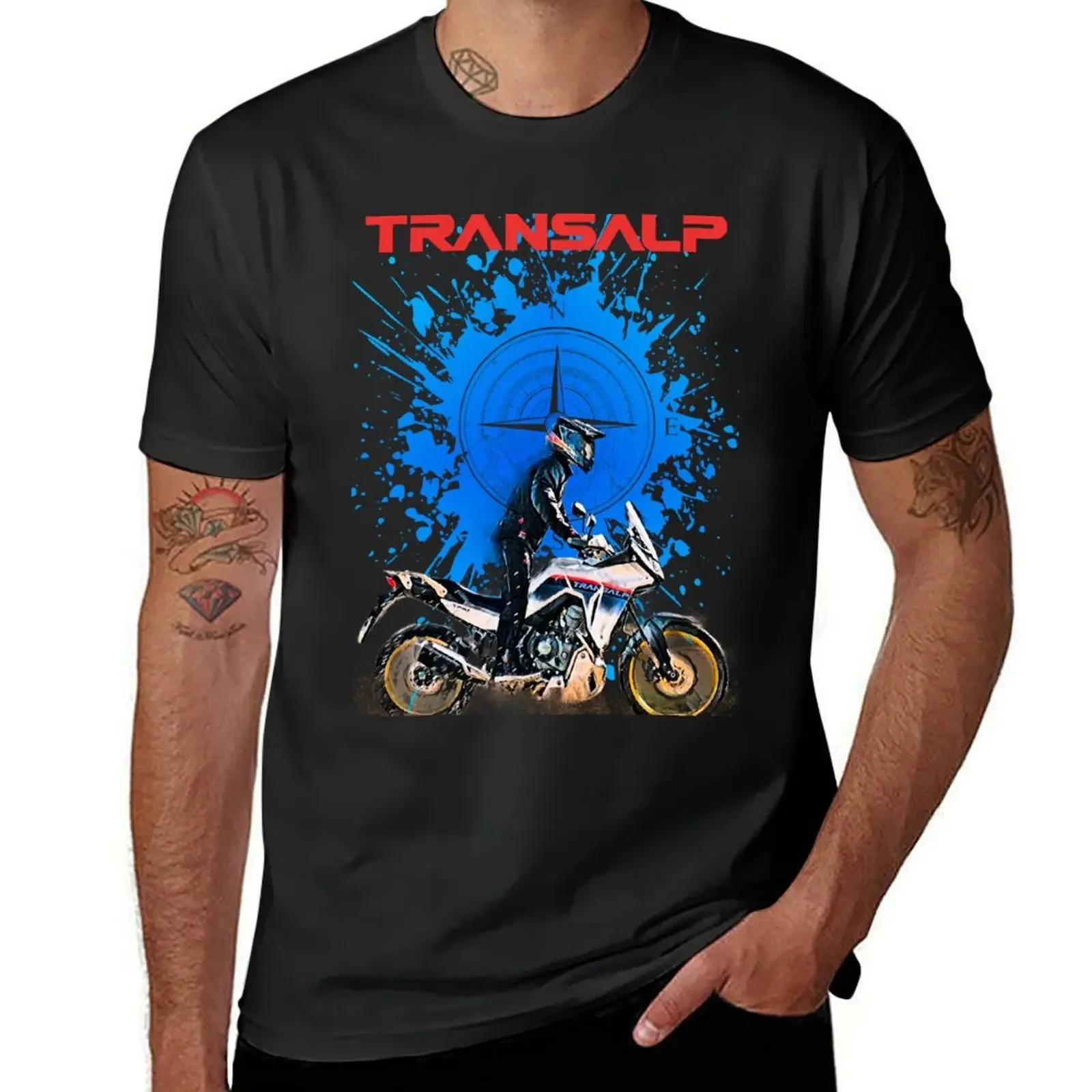 XL 750 Transalp 2022 T-Shirt oversized anime stuff plain essential t shirt mens clothes