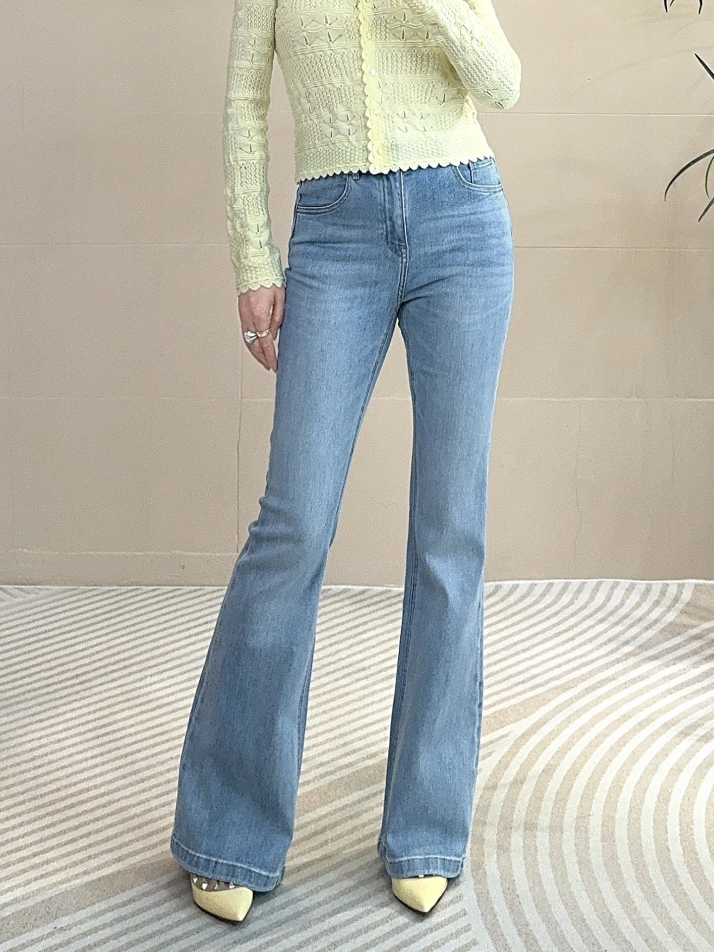 

Comfortable Soft Women's High Waist Wide Leg Jeans Casual Versatile Soft Denim Breathable Stretchy Casual High Waist Jeans