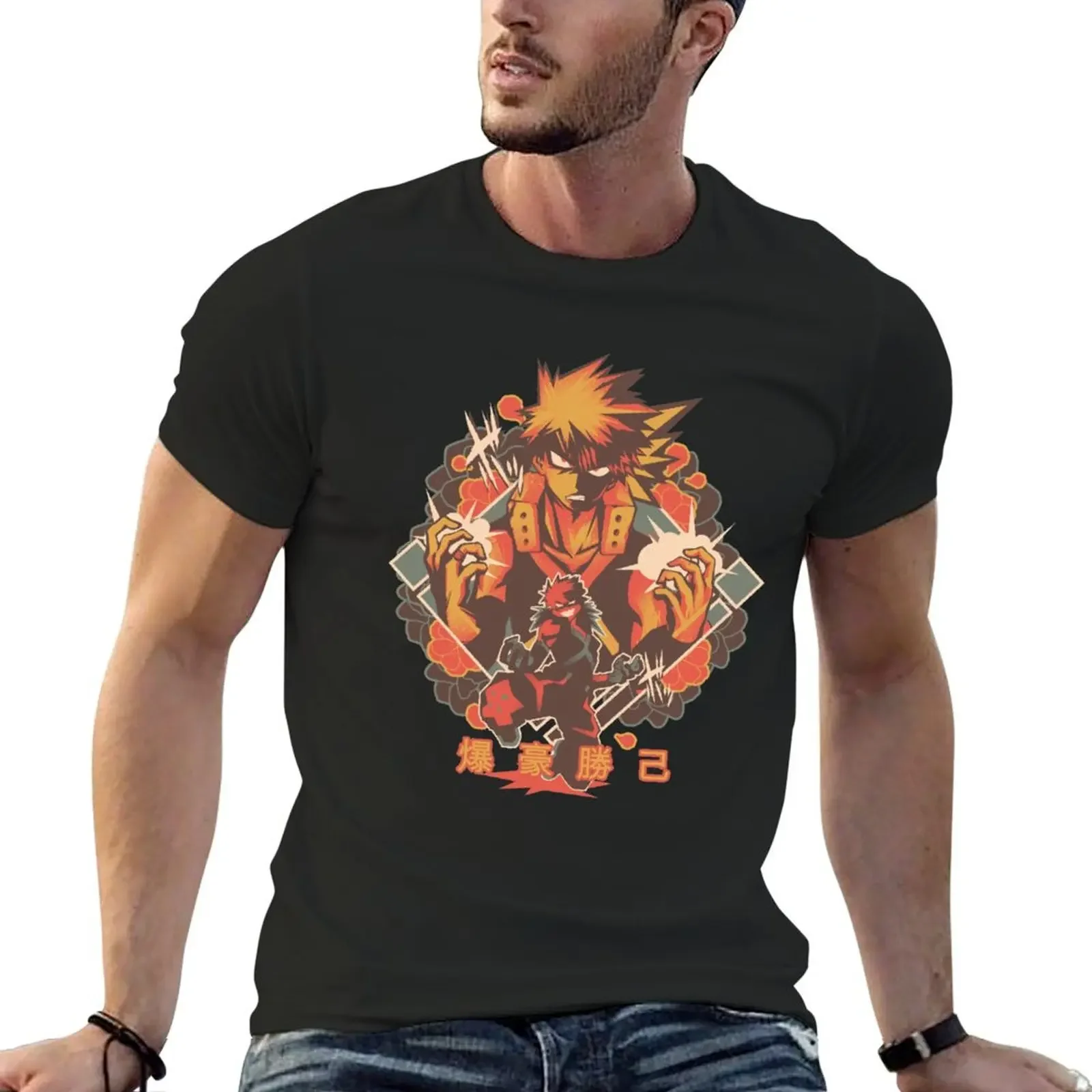 

Rival hero Kacchan V2 T-Shirt oversizeds custom shirt cotton t shirt men