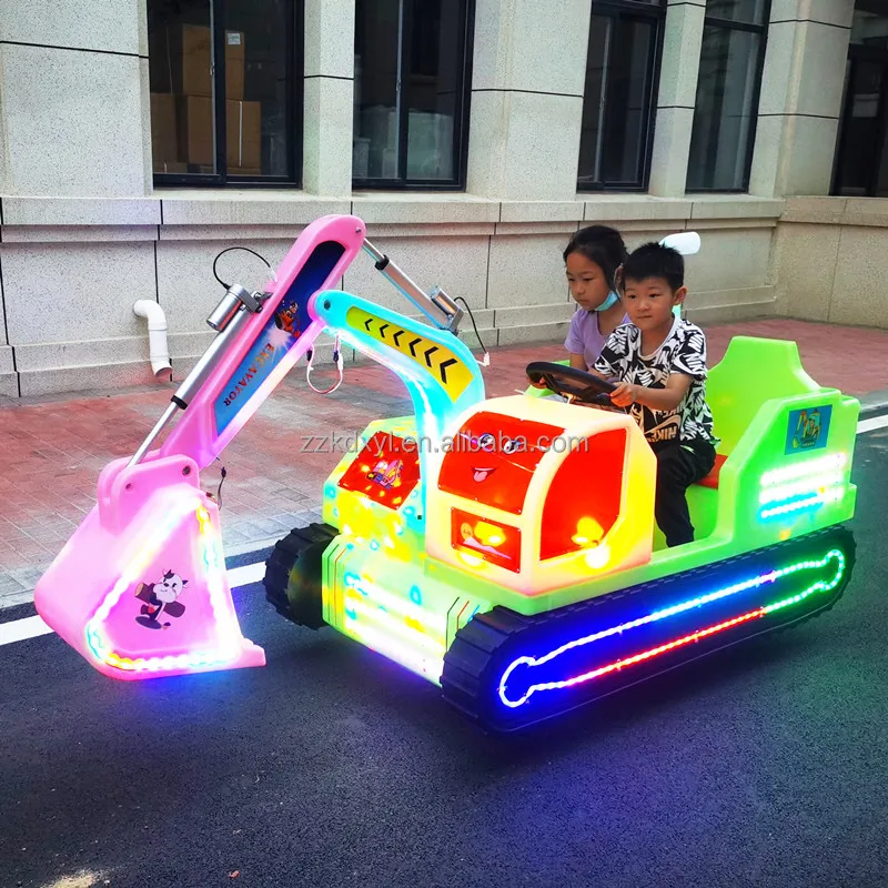 Children's excavator Electric bumper car Commercial cycling machine Outdoor playground Amusement park Parent-child cycling