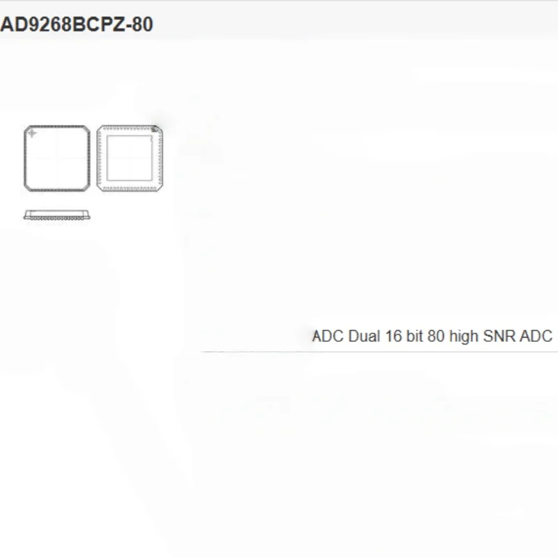 LFCSP-64 AD9268BCPZ-80 Analog-to-digital conversion