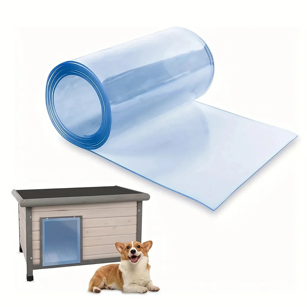 1PC PVC Windproof Soft Curtain Strips Summer Door Insulation Strips Windproof Strips Transparent Curtain Strip For Cool Air