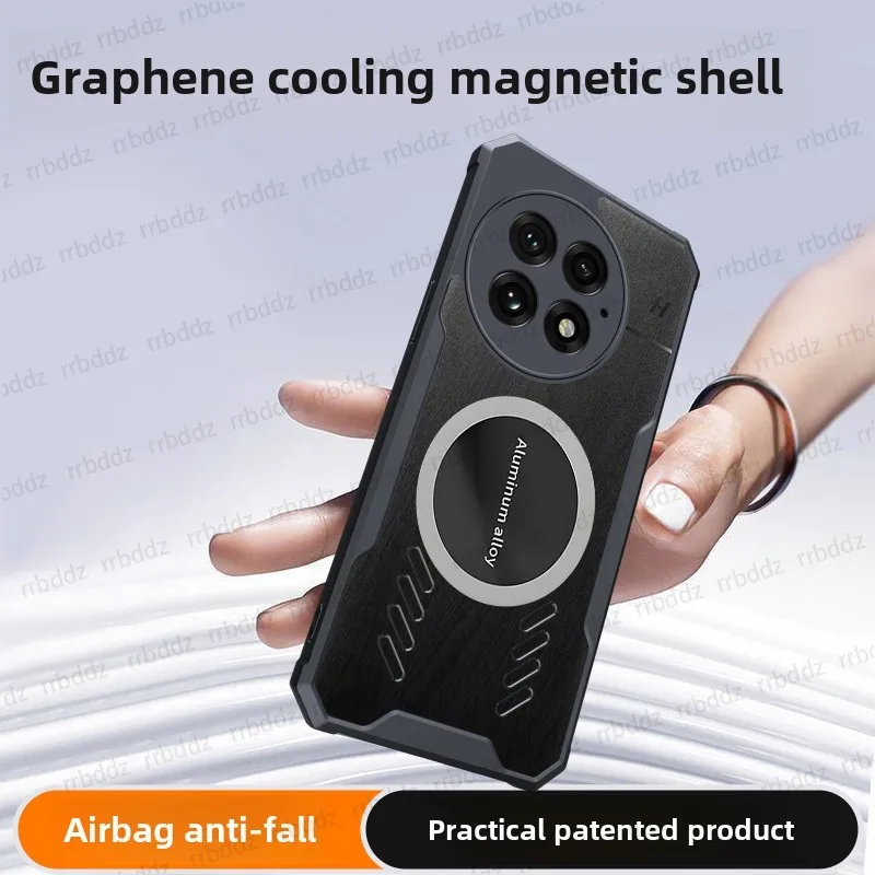 Graphene Cooling Phone Case for OnePlus 13 Heat Dissipation Case Magnetic Cover Wireless Charging Shockproof Capa