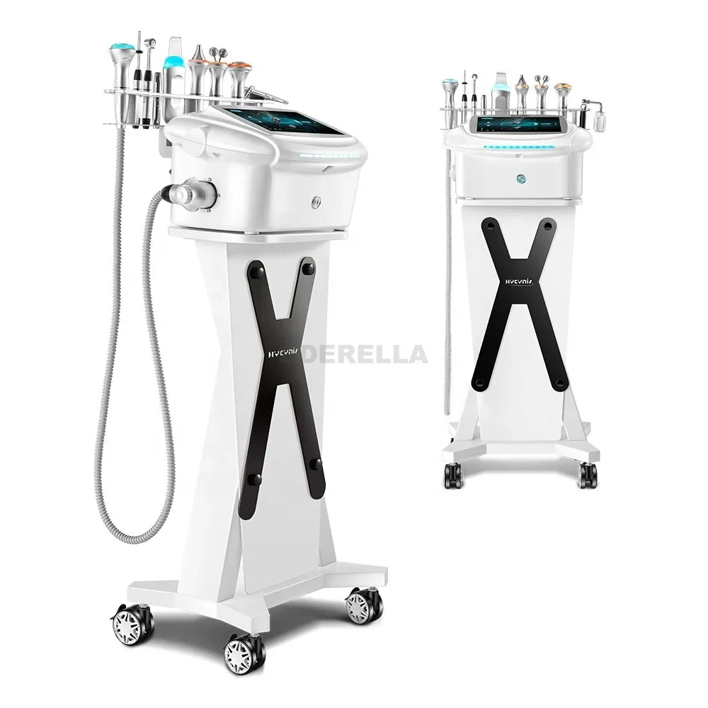 Multifunction 10 in 1 Hydrodermabrasion Machine Galvanic Microcurrent Scrubber Facial Care Ion Lift Skin Rejuvenation Equipment