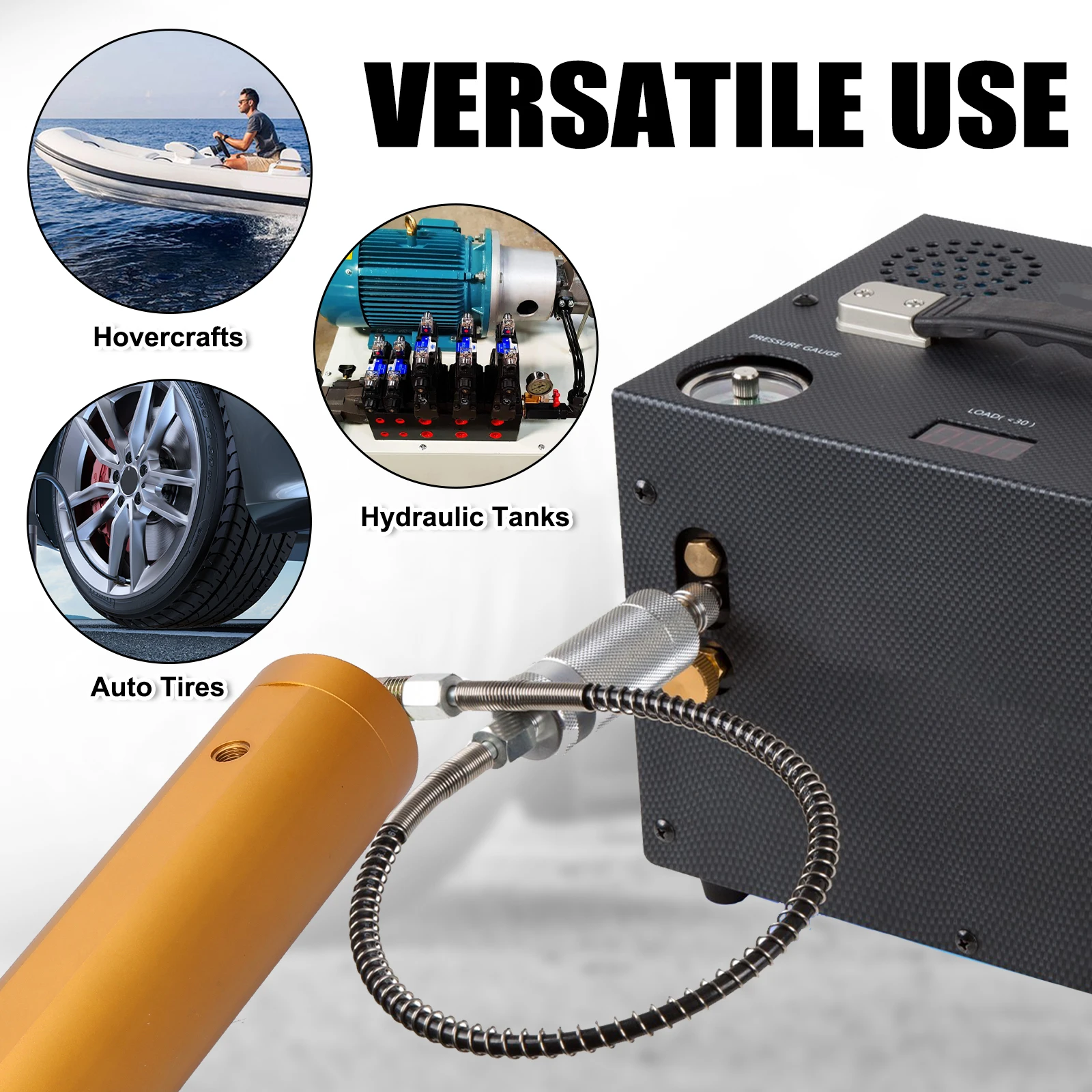 ترشيح خارجي عالي الضغط لضاغط الهواء ، فاصل الزيت والماء ، 30Mpa