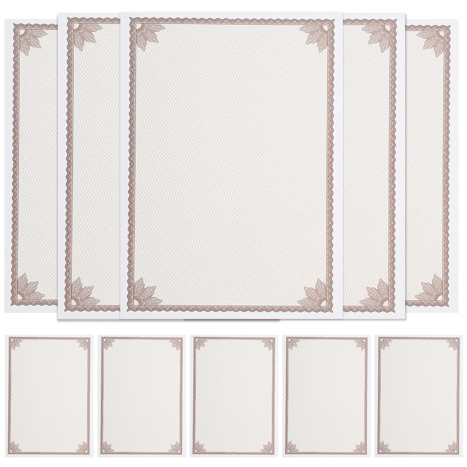 10Pcs Blank A4 Certificate Paper Printable Writable Diploma Inner Sheets Office School Supply Certificate Paper