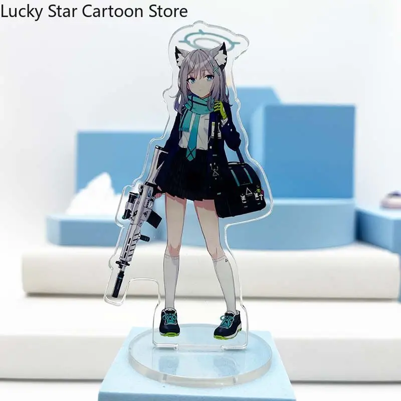 New Cosplay Hot Game Blue Archive Hyakkiyakou School Acrylic Stand Characters Kasuga Tsubaki Waraku Chise Desk Display Standing
