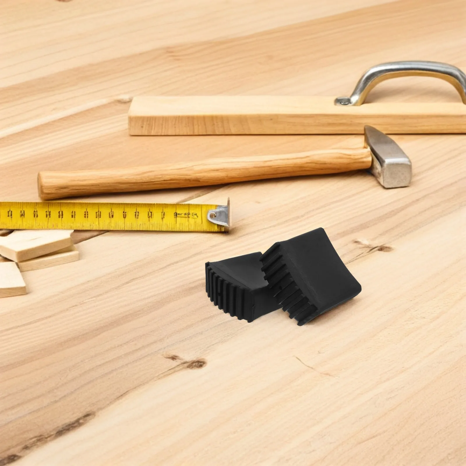 2pcs Ladder Foot Cover Rubber Feet Sleeve Black Cushion Protector Replacement AntiSlip Mat For Extension Step