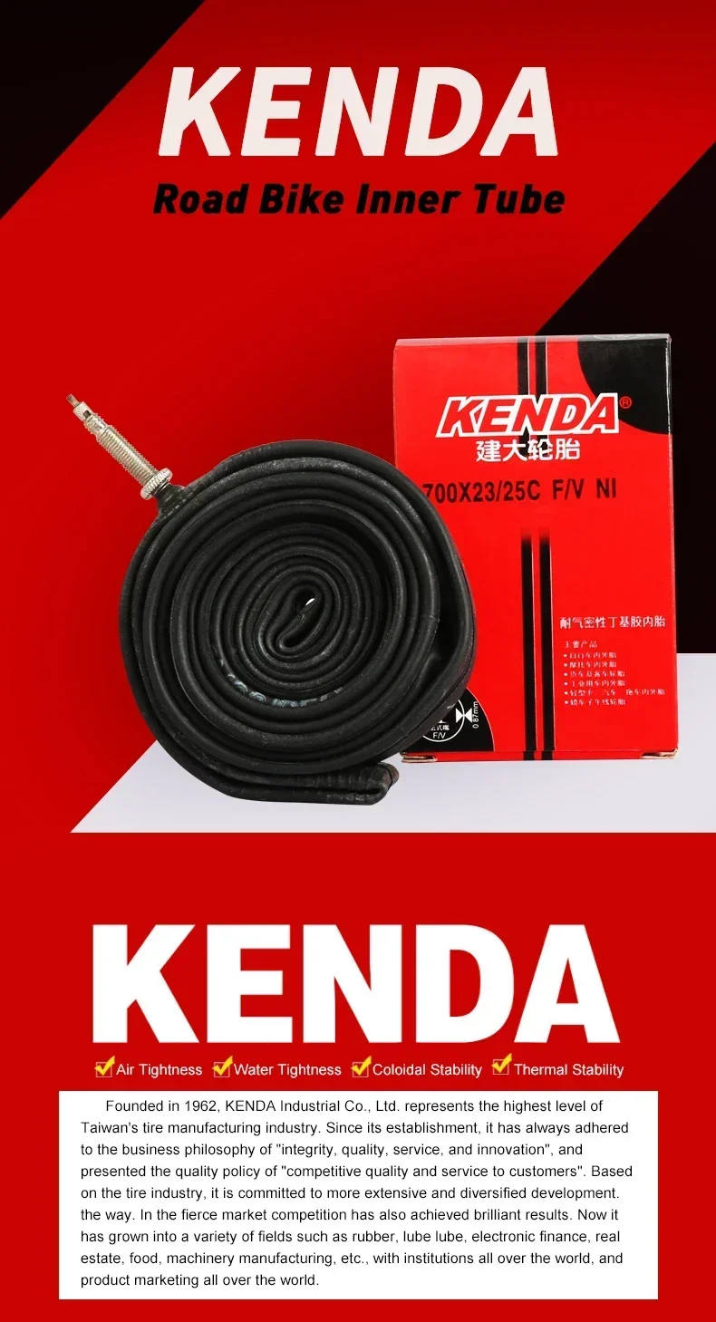 2Pcs KENDA Fahrrad Innenrohr 20/26/27.5/29/700c Schrader Presta Butyl Gummi MTB Rennrad schlauch Innen Reifen Fahrrad Teile – Detail 3