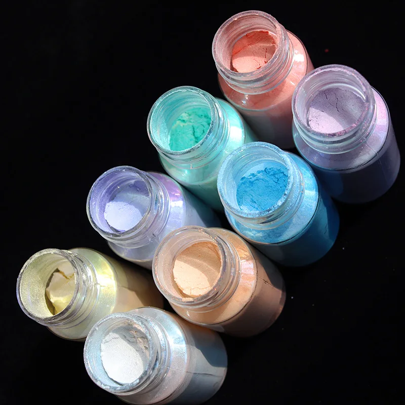 Nail Care Ice Penetrating Aurora Powder High Color Concentration Fairy Powder Colorful Powder Gel Dripping Quicksand Filler