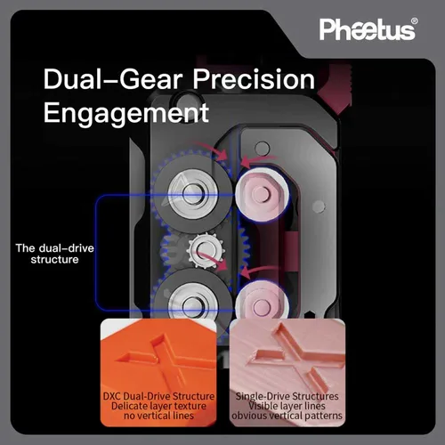 Imagen 2 del producto Extrusora Phaetus DXC sin Kit de mecanismo de extrusión de Motor para CREALITY K1 K1C K1 Max, pieza de impresora 3D, accesorio de actualización