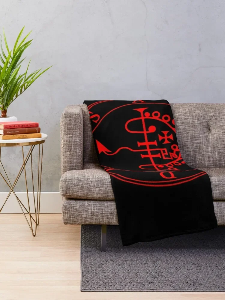 Asmodeus - Goetia (red) Throw Blanket Heavy Travel Shaggy Polar Blankets