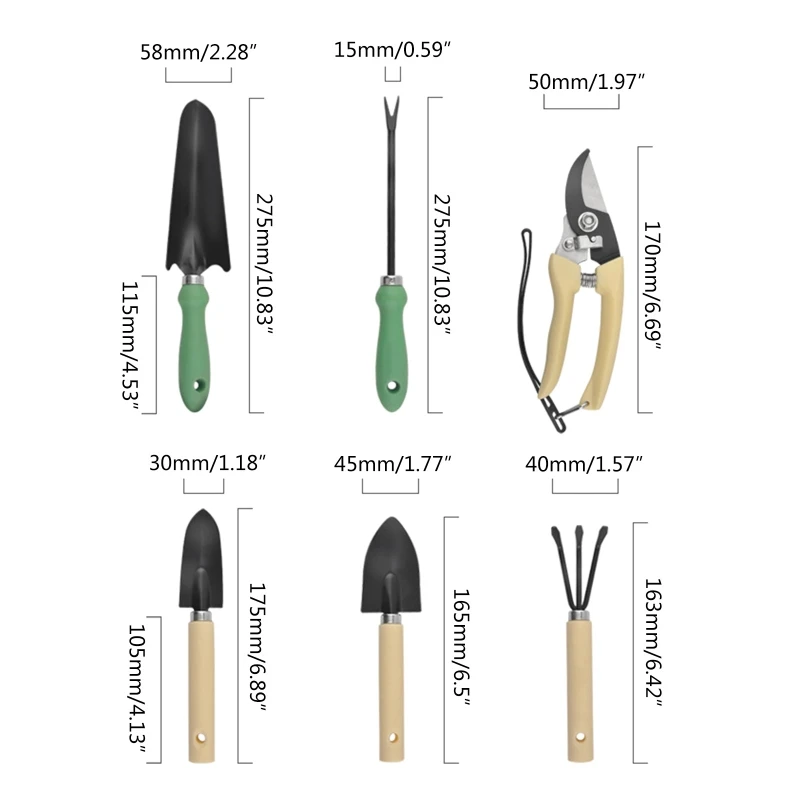 Garden Tool Set Outdoor Hand Tools for Indoor Outdoor Miniature Fairy Garden