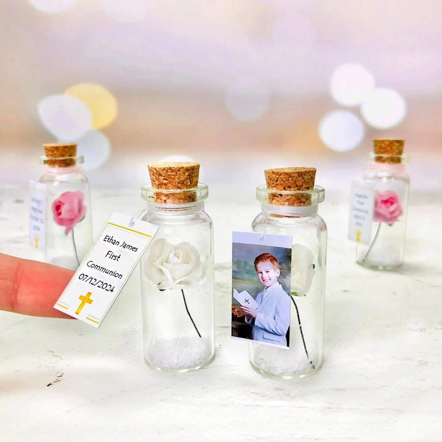 

Лавандовые сладкие сувениры для вечеринок оптом, персонализированное круизное послание в бутылке, подарки Quinceanera с благодарностью для гостей, фиолетовый