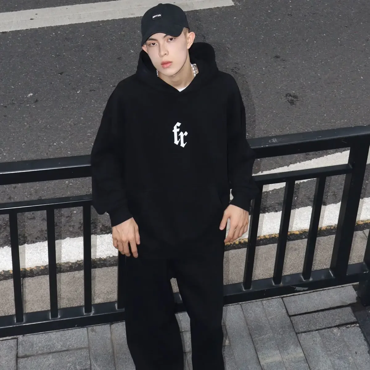 Sweatshirt For Men Hip Hop Off White Hooded Hoodies Black Male Clothes Aesthetic Warm Wholesale Low Price High Quality Loose