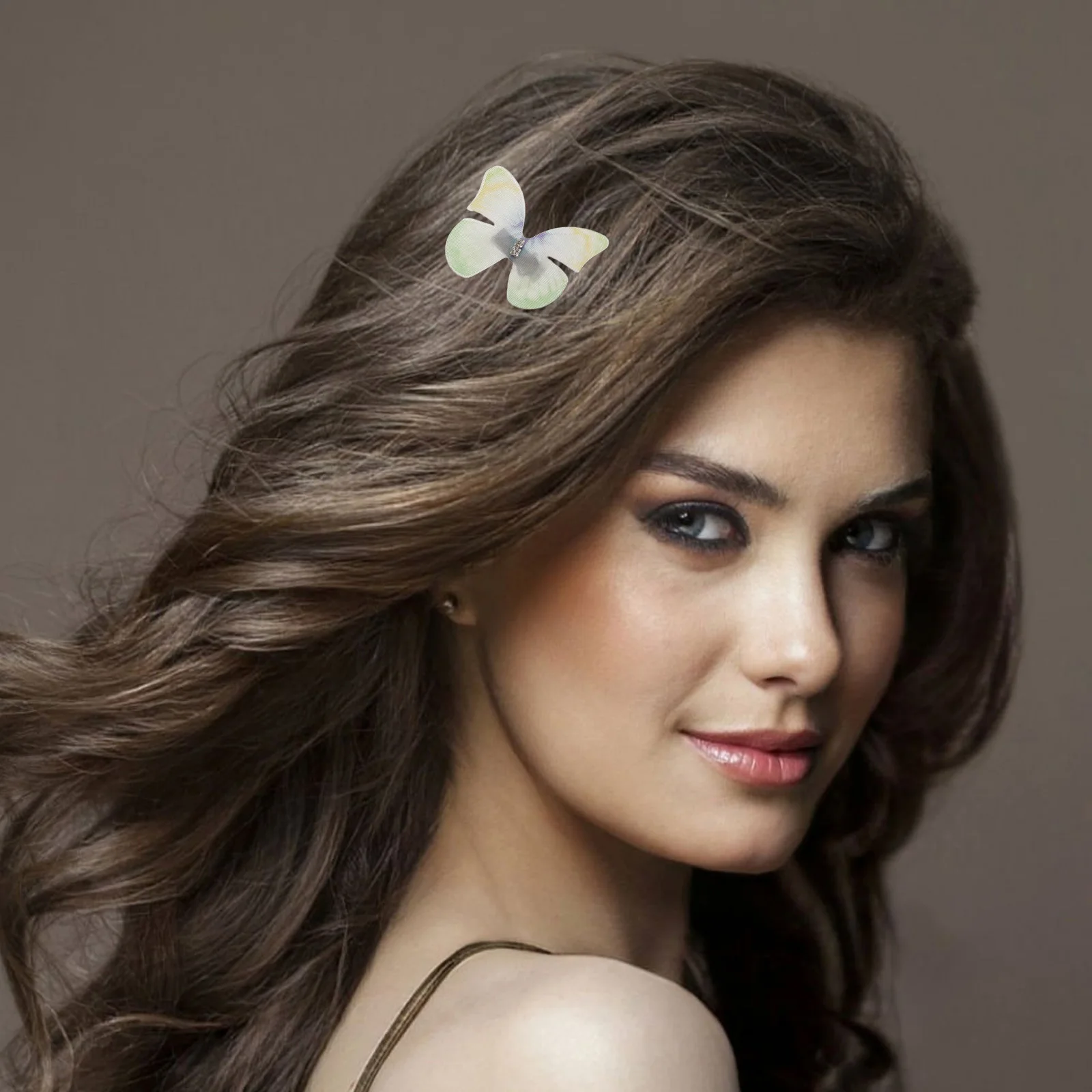 

50 шт. тонкие шифоновые заколки для волос в форме бабочки, двухслойные легкие заколки из тюля для женщин и девочек, укладка