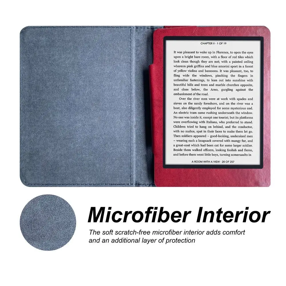 

Auto Wake/Sleep 5 inch e-Reader Case Shockproof Wear Resistant Protective Shell PU Leather Full Coverage for Kobo Mini