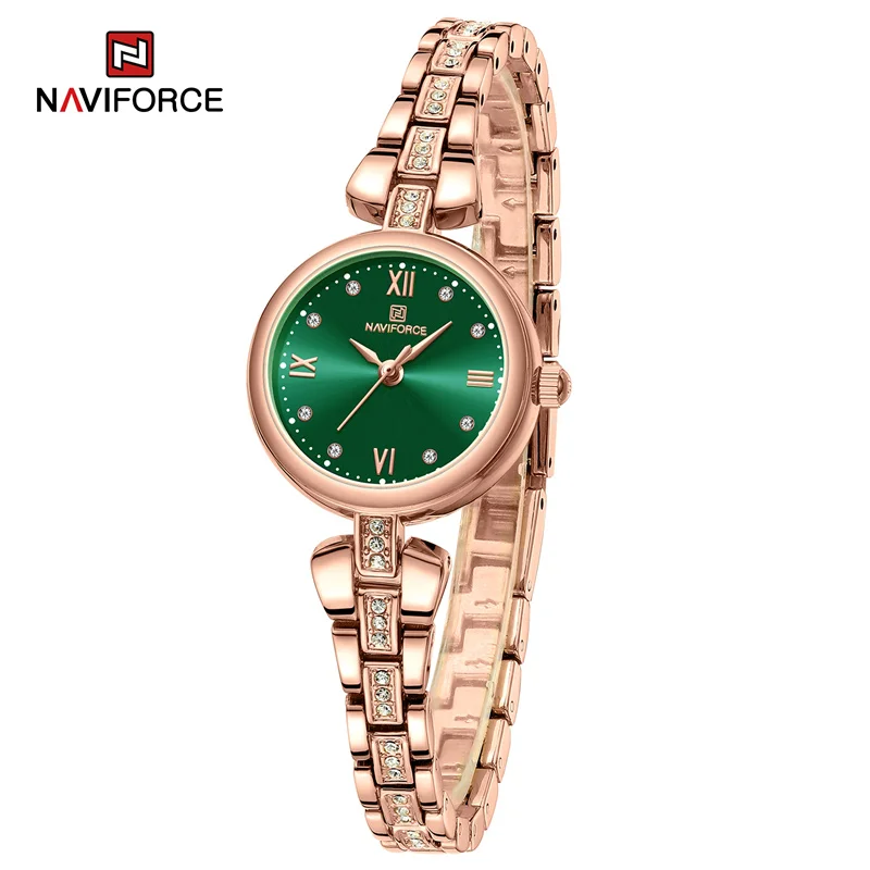 

NAVIFORCE Women Watches Luxury Fashion Ladies Elegant Zinc Alloy Bracelet Waterproof Quartz Wristwatches Reloj Mujer 2023 New